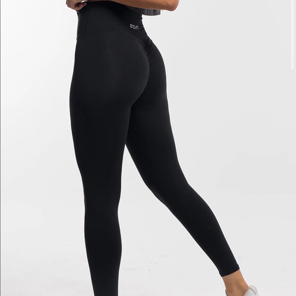 ECHT FORCE SCRUNCH LEGGINGS BLACK